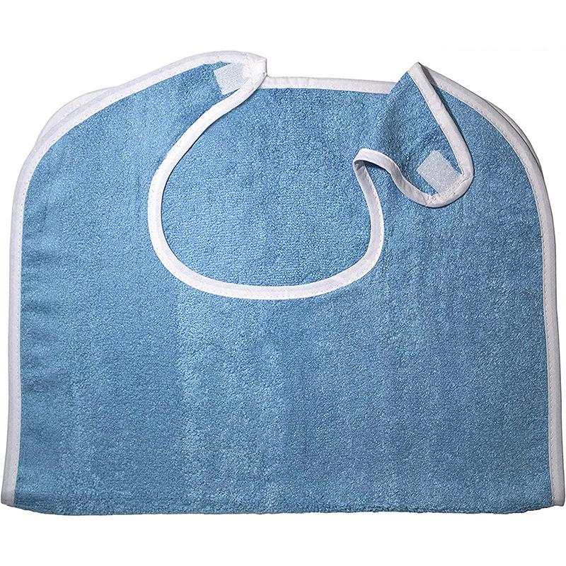 Frottee-Schürze, Lätzchen, Unisex-Lätzchen für Erwachsene, Essen für ältere Menschen, Antifouling, abwischbar, mundwaschbar, Sabberlätzchen