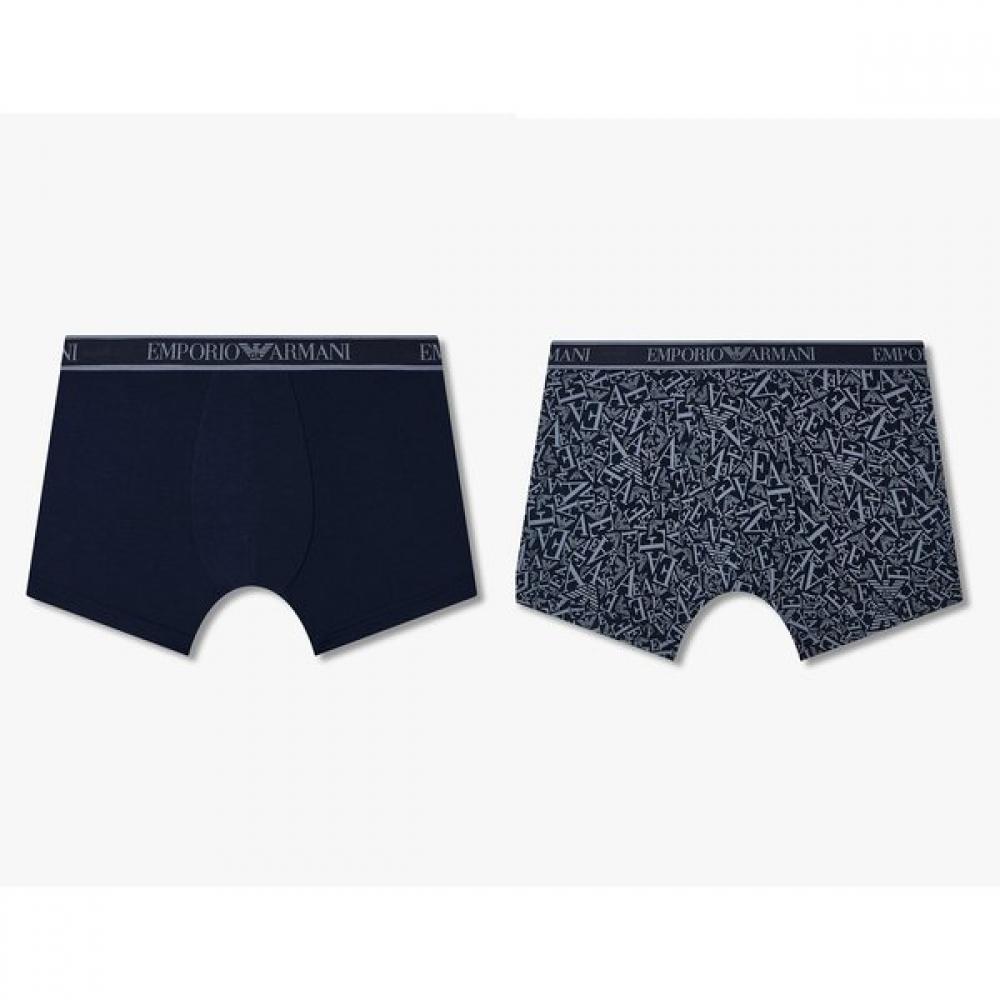 Emporio Armani Мужской хлопковый комплект из 2 предметов, длинные кальсоны 0815312083 0815312084 XXL(115)
