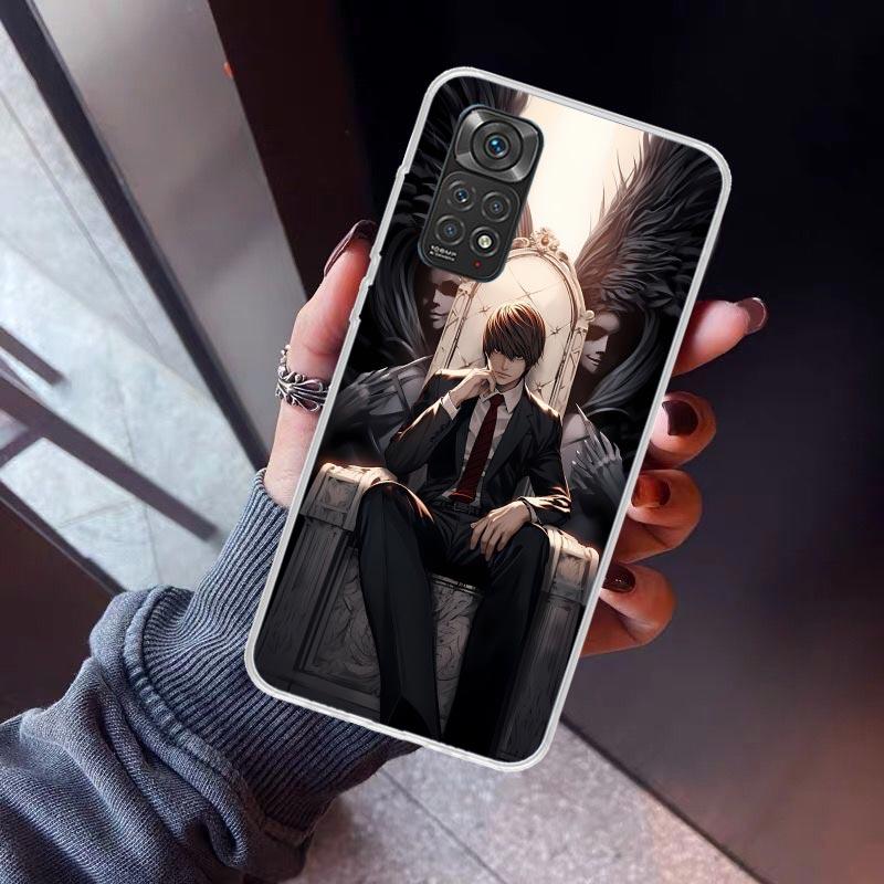 Coque de téléphone N-Note D-Death Yagami Light Pour Xiaomi Redmi Note 10 11 12 13 14 15 Pro Plus 11S 12S 14S 11T 11E 10S Dos Souple en TPU