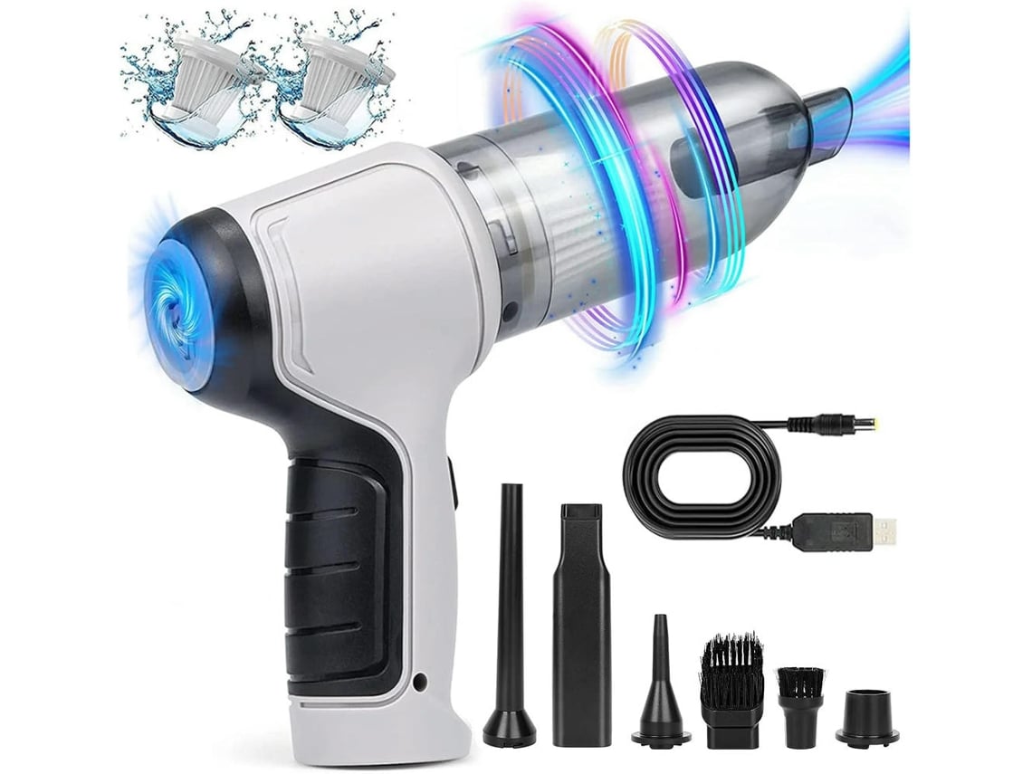 

Cordless Car Vacuum 9kpa, 3-in-1 Handheld Air Duster & Keyboard Cleaner