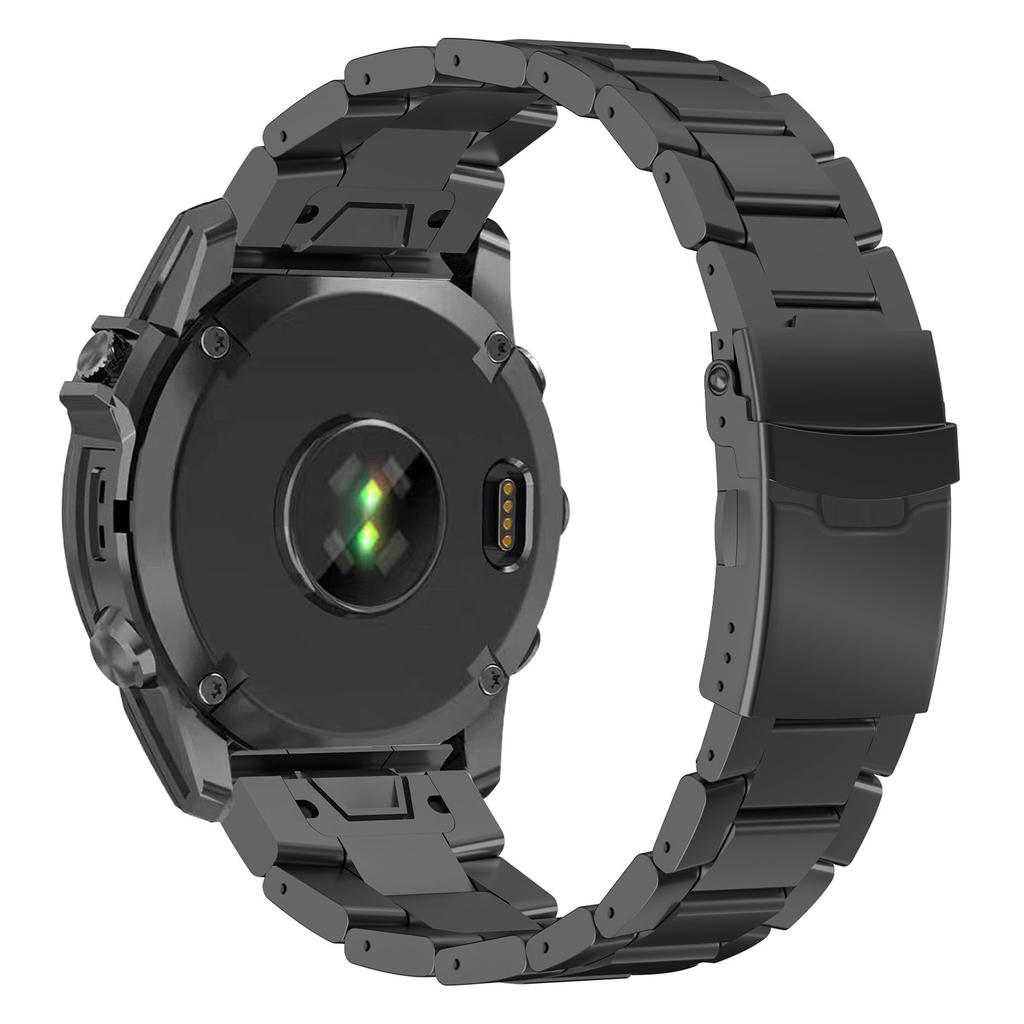 22mm Quick Release Watch Band for Garmin Fenix 8 Pro AMOLED 47mm/8 47mm/Fenix E 47mm Titanium Alloy Strap with Double-Fold Buckle