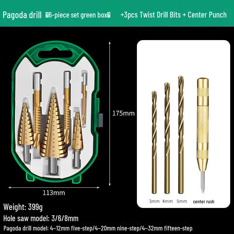 Cobalt Hole Opener for Serrated Alloy Step Drill Bit, Stainless Steel Multi-functional Hole Expander