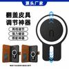 Removable Magnetic Leather Case, Samsung Apple Mobile Phone Case, Mobile Back Sticker Matching Case, Wallet Integrated Passport Clip.
