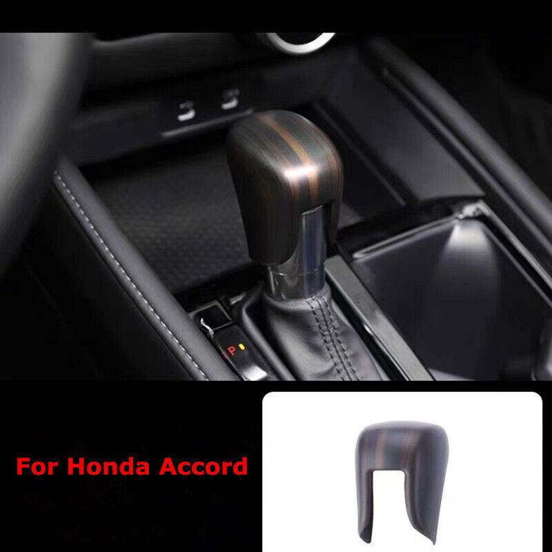 Peach Wood Grain Inner Gear Shift Knob Cover Trim For Honda Accord 2024 25