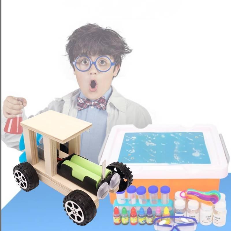 Science Educational Diy Wind-powered Car Wooden Model Kit For Elementary School Hands-on Learning