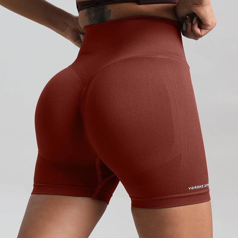 New summer women's fitness pants, running sports cycling pants, yoga wear, tummy control, tight-fitting three-quarter length shorts