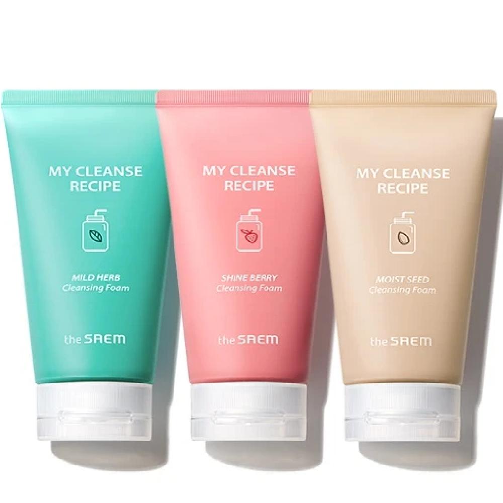 1+1+1 My Cleanse Recipe Cleansing Foam (3 pcs)_US Cleansing Foam Herb + Shine Berry + Moist Seed