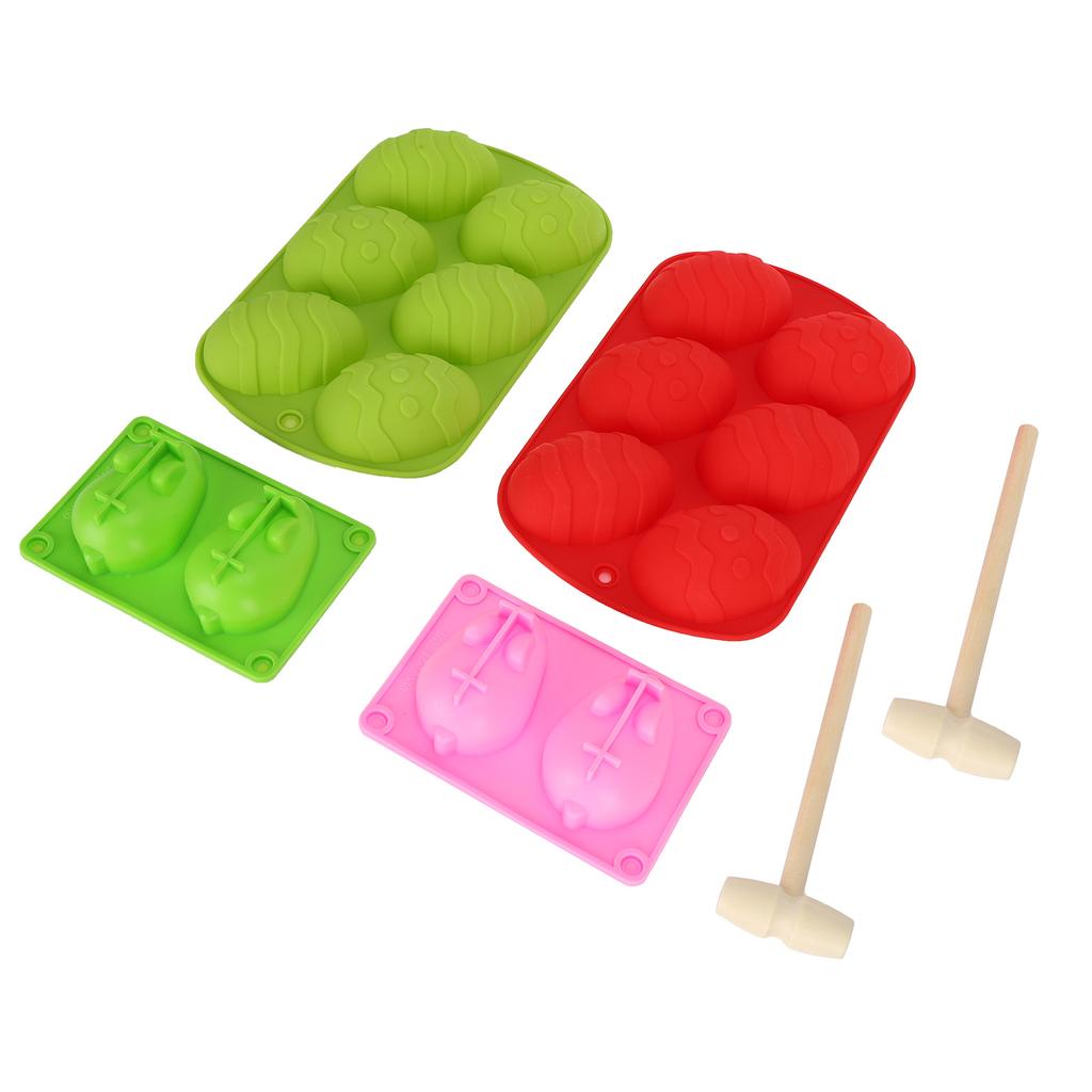 Easter Silicone Mold Sets Bunny Egg Shape Cake Desserts Chocolate Molds for Home Hotel