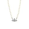 Vivienne Westwood Mini Pearl Bath Relief Necklace 63010100 02p104