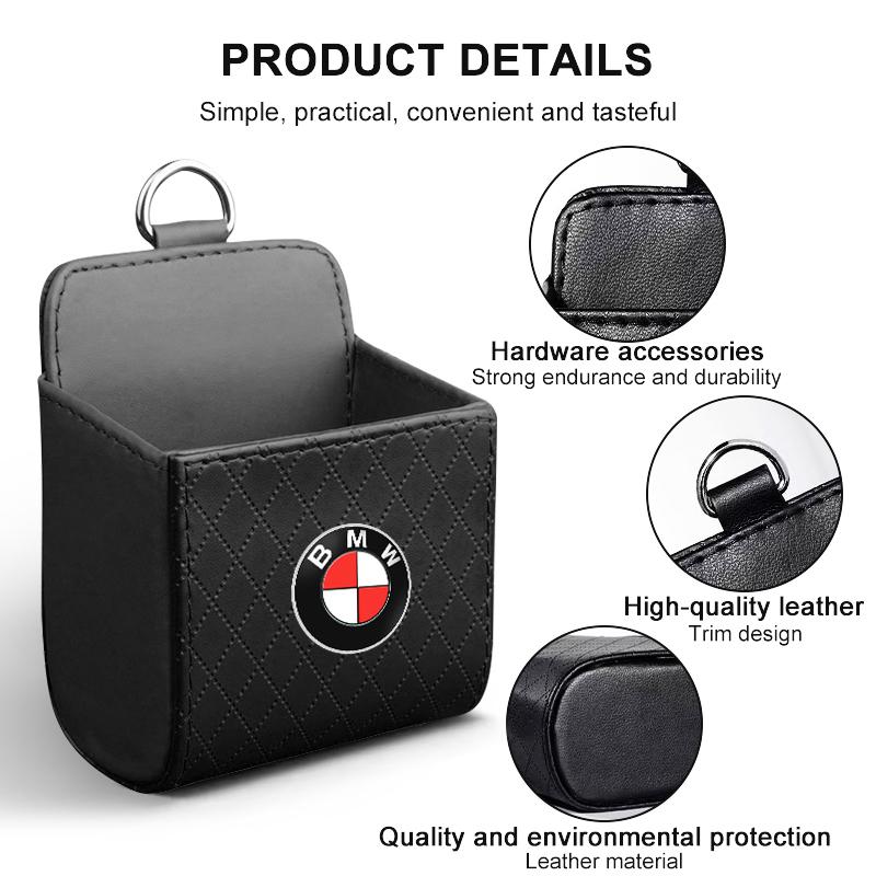 Car Storage Bag Car Air Outlet Debris Bag Vent Dashboard Organizer Box For BMW M Performance E46 E47 E49 F30 F80 E36 E46 E93 E92