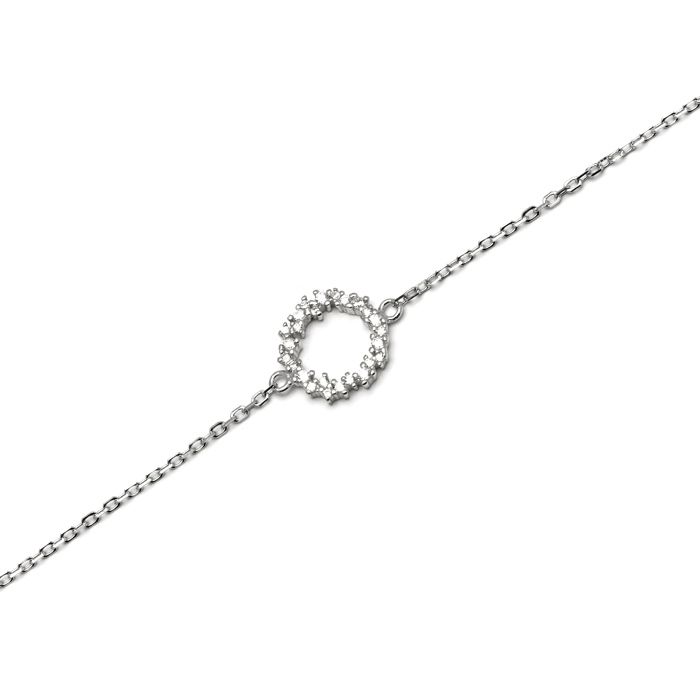 Bracelet - LUXENTER - Thilak - Argent 925 - Rhodié - Zircone Taille Brillantante
