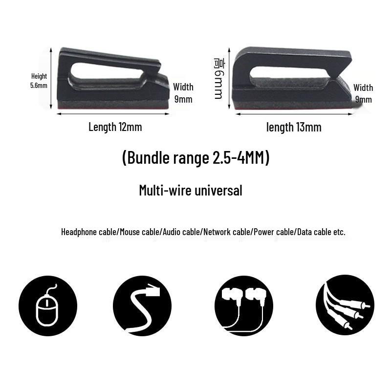 Självhäftande Kabels & LED-listklämmor, Kabelhanterare, Dashcam & Fästklämmor