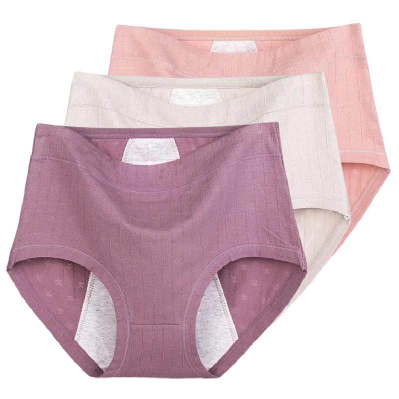 Chiloți de damă Slip marimi mari Pantaloni scurți impermeabili pentru femei Lenjerie intima menstruală cu talie înaltă XL 2XL 3XL 4XL 5XL 6XL