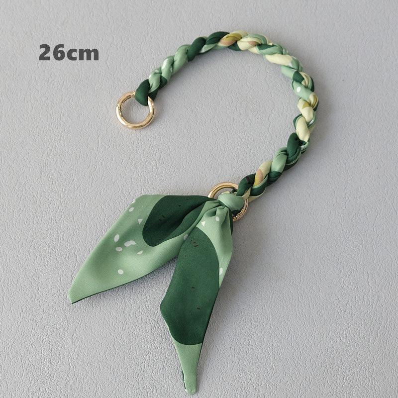 Fashion new celebrity versatile silk scarf portable short URL spring and summer handbag with bag accessories hand carry mobile phone chain