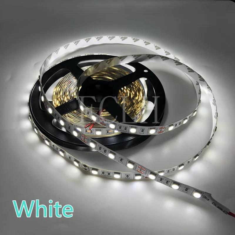 LED Strip 5050 5630 2835 RGB Lights 12V 5M Flexible Home Kitchen Decoration Lamp Waterproof 300 LED Tape Diode Ribbon 60LEDs/M