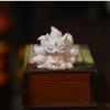 MAXYA Nine-Tailed Fox Figurine, Crystal and Resin, Tamamo-no-Mae, Princess of the Nine-Tailed Fox, Waterproof, Auspicious Item, Perfect for Entryway/B