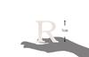7cm Alphabet Letter White (R (1 piece))