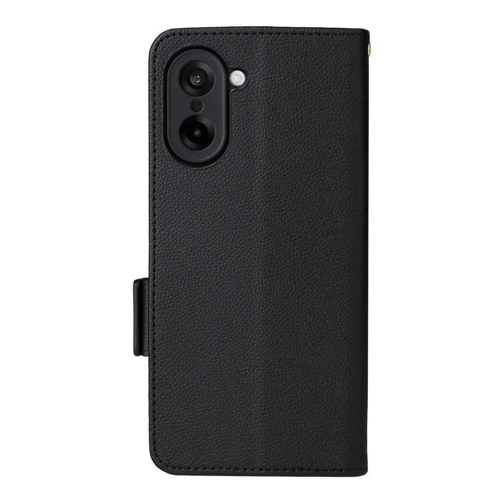 For OnePlus Nord CE5 5G/Ace 5 Racing 5G Case with Wrist Strap Litchi Texture PU Leather Wallet Phone Cover