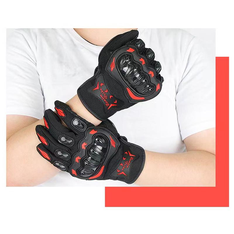 Outdoor Gloves Breathable Anti Slip Gloves Shock Absorbing Full Finger Cycling Gloves