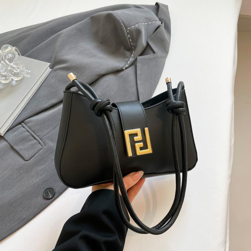 Niche simple baguette underarm bag women's 2025 new fashion versatile handbag elegant shoulder messenger bag
