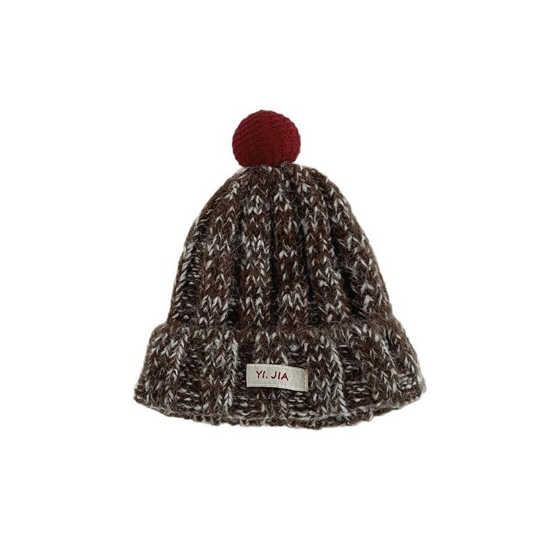 New Baby Knit Hat with Winter Warm Beanie for Boys Girls Cute Infant Toddler Cap Soft  Earflap Hat Gift 2-6 Years