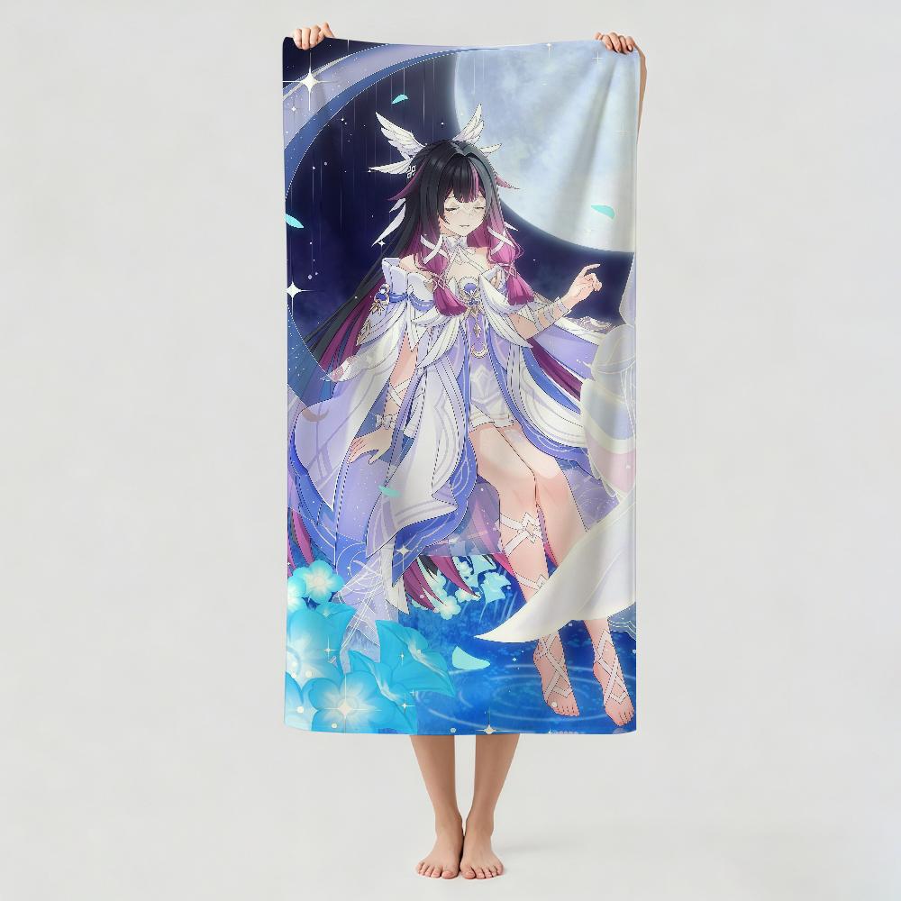 Game Genshin Impact Columbina Towel Drying Bath Towel Applicable To Light Swimming Camping Yoga Beach Out