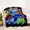1PC Mega Man, Robotics Outdoor Blanket Lightweight Flannel, Soft & Warm, All-Season Use for Sofa, Outdoor, Camping, Living Room, Office19