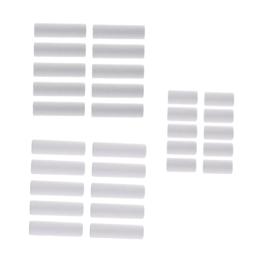 10 Pieces Blank White Cylinder Shape Styrofoam Foam Material for Kids Art Craft DIY Christmas Ornament Decoration