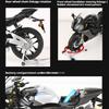 1:6 R1M Motorcycle Model Toy Alloy Body Ignitable Sprayable Motorbike Linkage Steering Sound Light Models Toys Christmas Present
