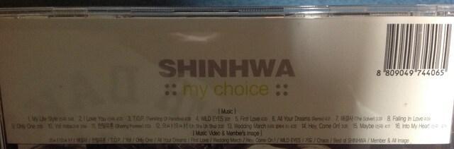 [USED] Shinhwa, My Choice, 2-disc CD & VCD set + free gift of your choice + anonymous free shipping.