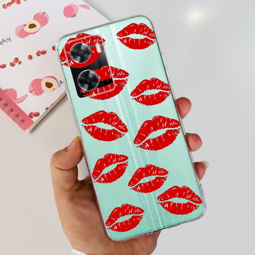 For Oppo A57 4G 2022 Case CPH2387 Lovely Bear Cover Soft For Oppo A 57 S A57S A77 A57 4G OppoA57 Fashion ShockProof Phone Cases