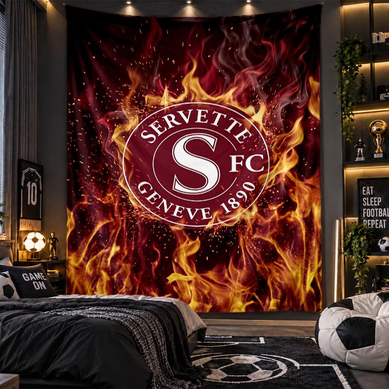 Wall Hanging Tapestry Servette FC Print Cloth for Living Room Bedroom Home Decor