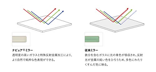 Horiuchi Mirror Industry Plune.MirrorReflects True Skin Tone Napiua Colorful Flowers Made Japan