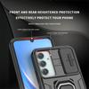 For Samsung A14 A24 A34 A54 Case Slide Camera Armor Holder Ring Phone Case For Samsung Galaxy A54 A 14 24 34 54 5G Back Cover