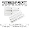 Eclair Silicone Mold for Baking Mousse Cake, French Dessert, Pastry, Chocolate, Ice Cream, Cake Decoration Mold, 3D Concave Eclair Shape (6-Cavity)
