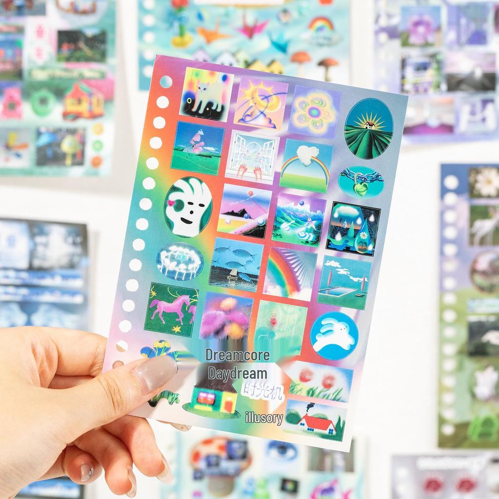 Dream Core Style Collage Sticker Book for Journals, Phone Cases, and Decor