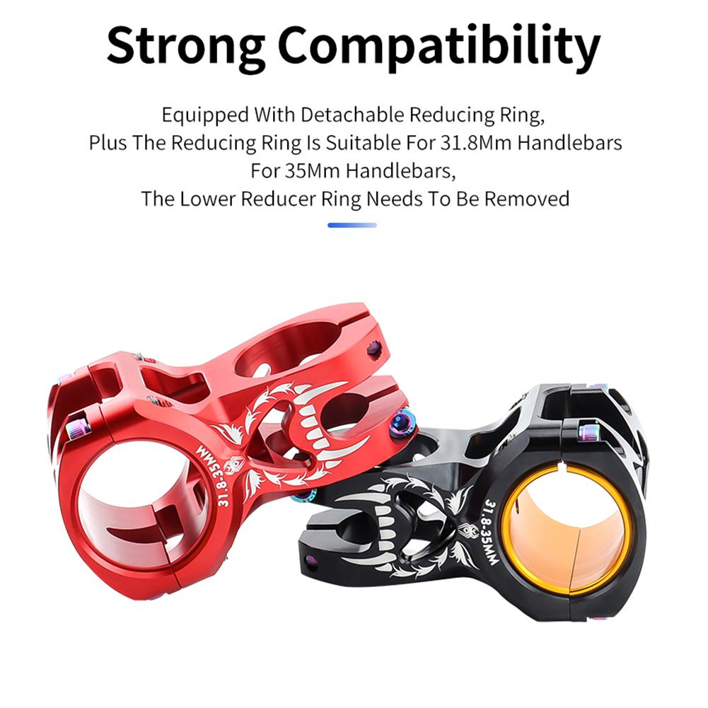 Bicycle Stem Parts Aluminum Alloy Cnc Ultra-light Hollow Stem 31.8/35mm Mountain Bike Accessories For Most Bicycles