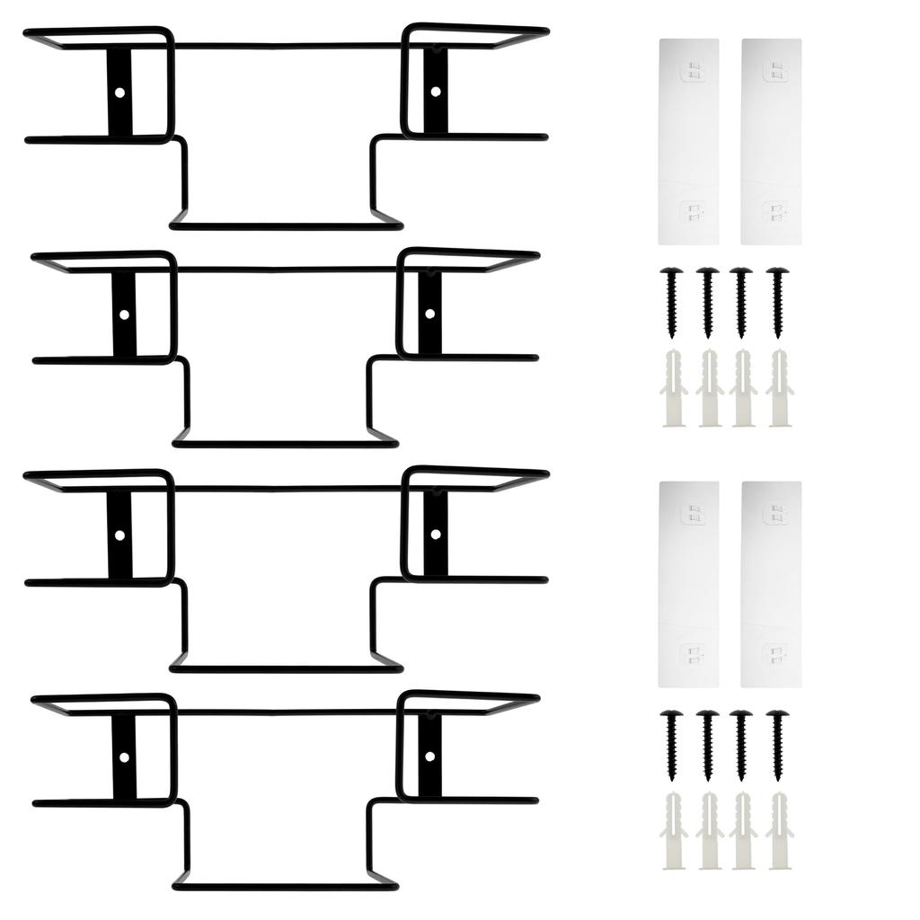 2 szt./zestaw Uchwyt na rękawiczki Ścienny Do jednorazowych chusteczek Metalowy stojak na rękawiczki gumowe lateksowe Organizer na chusteczki do twarzy Dom