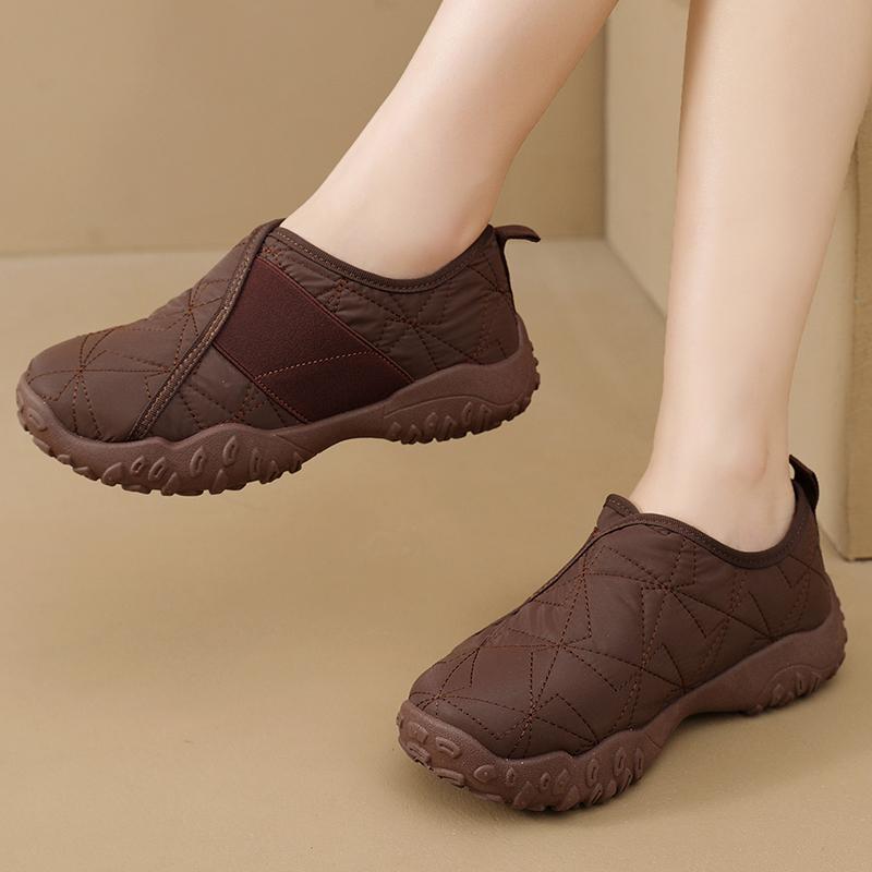 

Fashion Platform Versatile Flat Casual Shoes Women s Slip-on Single Shoes 2025 New Non-slip and Wear-resistant Cloth Shoes 40