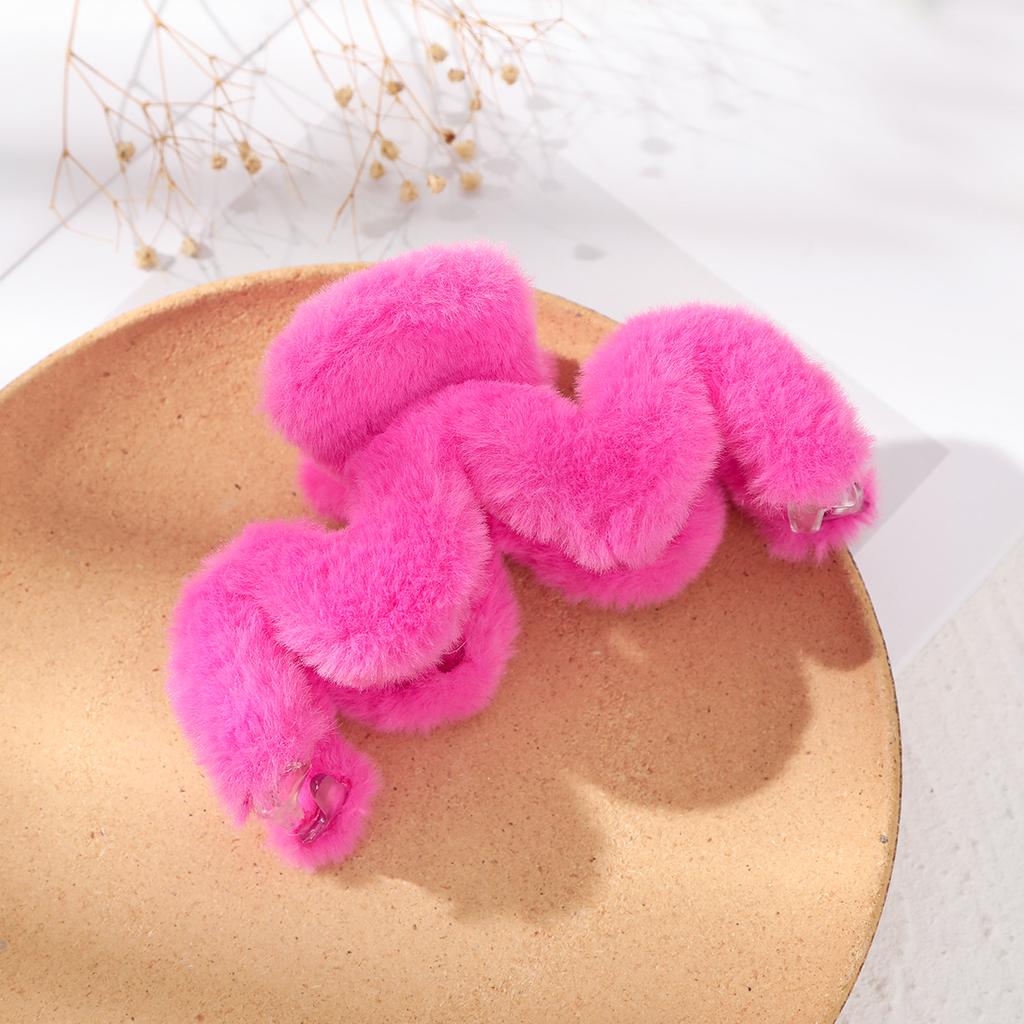 Hair Claw Fashion Plush Big Crab Hair Clip Women's Back Clip For Thick Hair Cute Plush Ponytail Hair Accessories 14cm Large