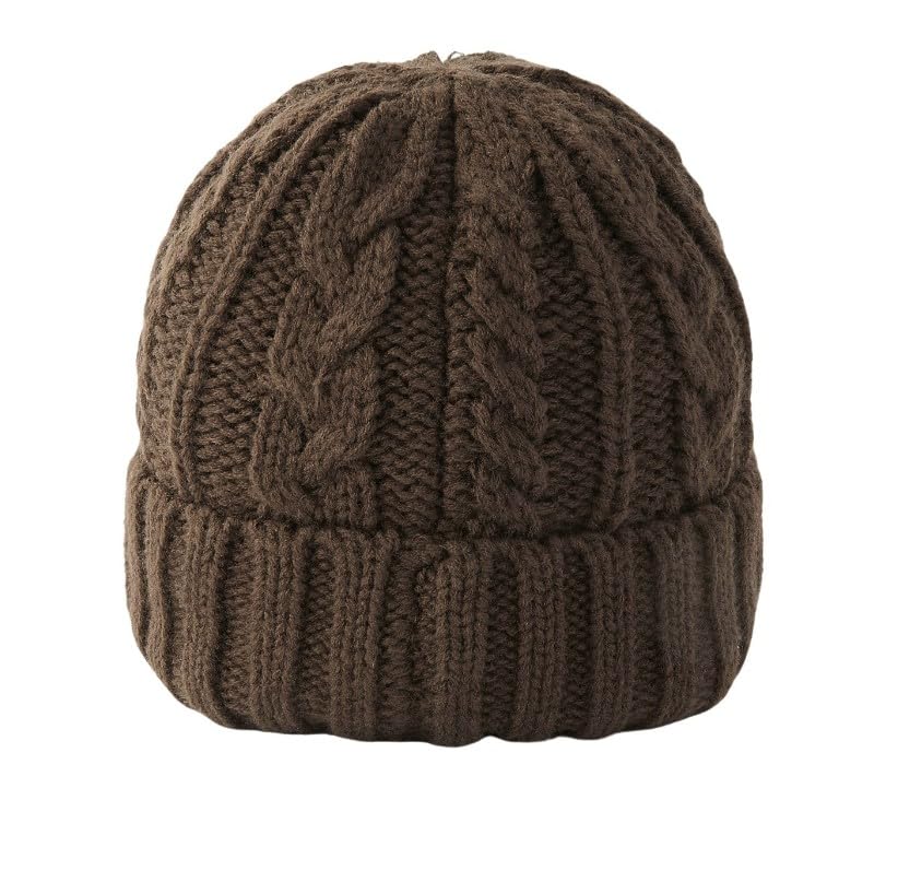 [X-girl] KNIT CASQUETTE Cap for Women, BROWN