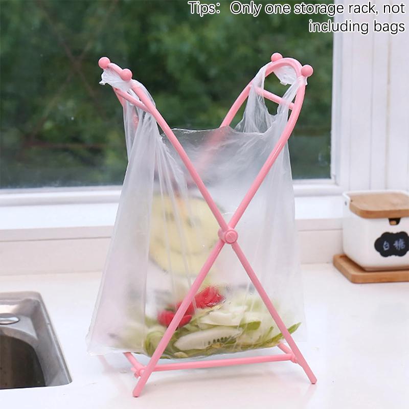Müllbeutelhalter, Ständer, faltbarer Abfallbeutel für die Arbeitsplatte, Küchenmüllsortier-Organizer, Lagerregal, praktischer Stützrahmen