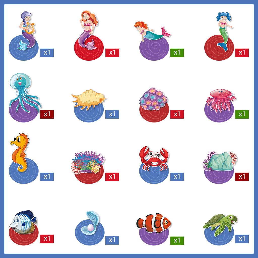 Theme Mermaid Venue Decor With Crab Seahorse Paper Spiral Hangings Parties For