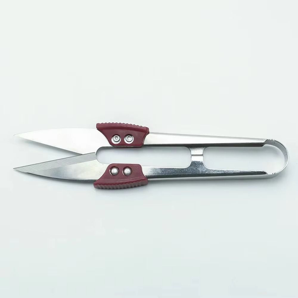 Stainless Steel U Thread Scissors Clippers Fabric Cutting Sewing Scissors Sharp Blades Precision Cutting Yarn Shears Craft Work