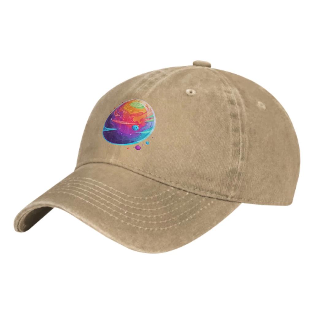 Planet Sommer Neuer Klassischer Mode Cowboyhut Unisex Baumwolle Verstellbar Atmungsaktiv Outdoor Freizeit Entenschnabelkappe