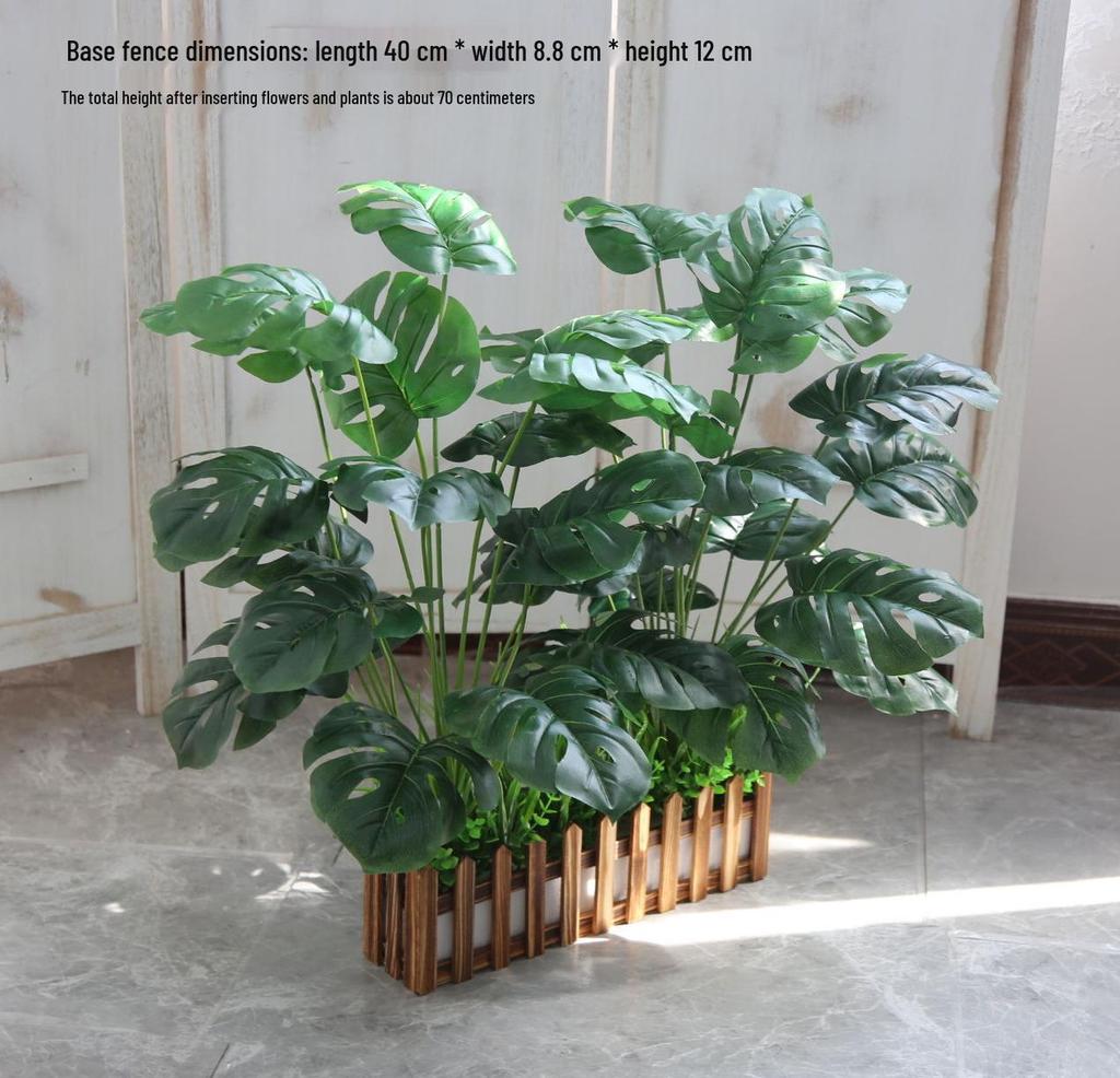 Large Floor-Standing Artificial Plants and Floral Bonsai for Corridor or Restaurant Décor