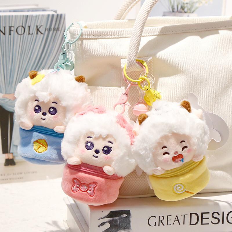 Goat And Pleasant Big Big Wolf 12cm Plush Toy Doll Bag Pendant Gift Keychain