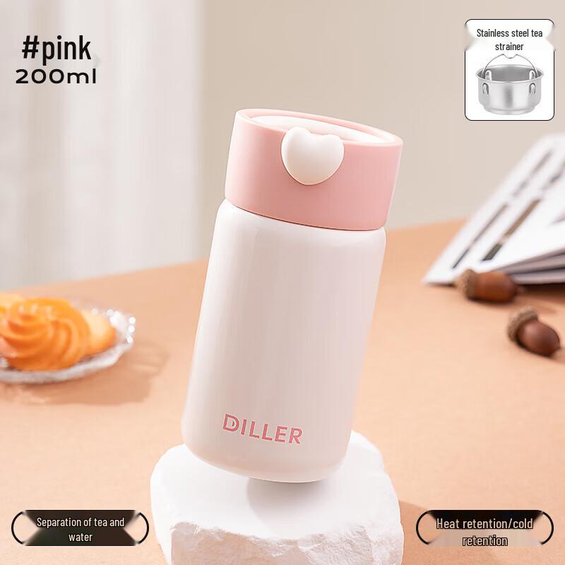 Dileber MLH9213 Love Heart Kids Insulated Sippy Cup