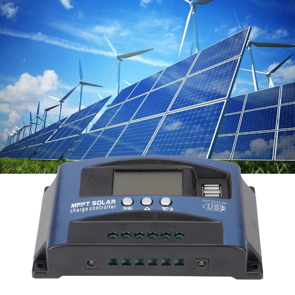 Solar Charge Controller MPPT Photovoltaic Panel LED Street Lighting Control Unit Regulator12 24V 30A