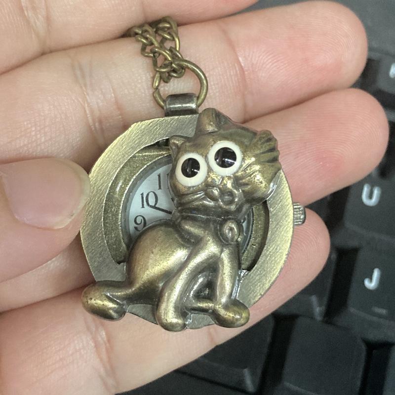 Retro Harry Potter Taschenuhr Anhänger - Klappdeckel, Digitalanzeige für Kinder & ältere Menschen